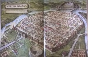 ‏‏מפת ורונה בתקופה הרומאית - עותק